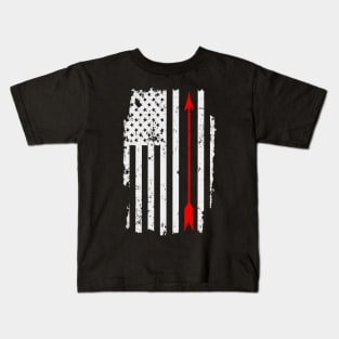 Arrow Archery USA Flag Kids T-Shirt